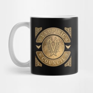 Vampiric Council Brass Emblem Mug